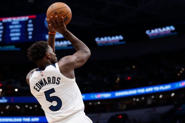 Timberwolves Sidelining Anthony Edwards Against Pistons for Knee Pain Management