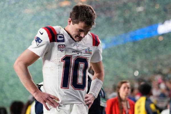 Patriots’ Drake Maye Reveals Pre-Game Injection for Shoulder Injury Following Super Bowl LX Loss