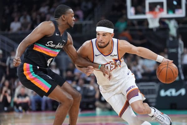 Devin Booker Injury Update: Phoenix Suns Star Exits Game Against Spurs with Hip Soreness