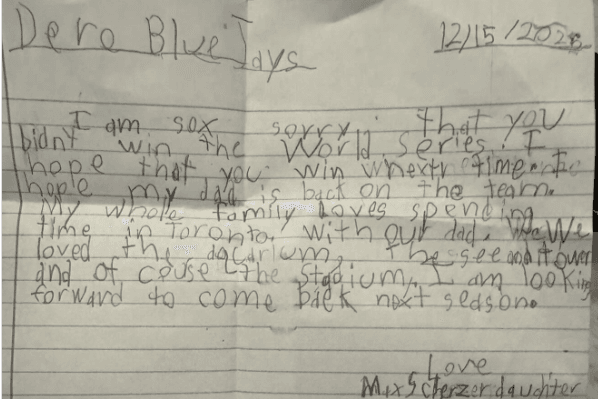 Max Scherzer Re-Signs with Blue Jays: How a Daughter’s Letter Kept the Ace in Toronto