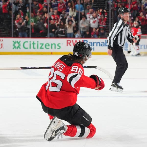 Jack Hughes Nets Hat Trick to Lead Devils Past Rangers in Rivalry Win