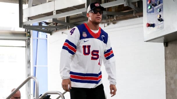 Team USA Makes Bold Statement in Game-Worn USA Olympic Hockey Jerseys at WBC Final
