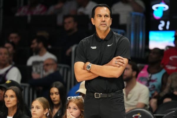 Erik Spoelstra Addresses LaMelo Ball Fine After Tripping Incident with Bam Adebayo