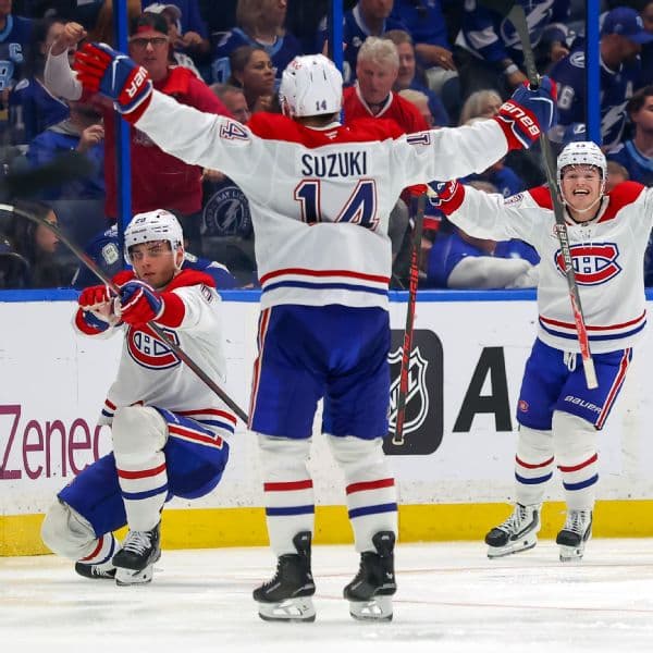 Juraj Slafkovsky Hat Trick Propels Canadiens to Game 1 OT Win Over Lightning