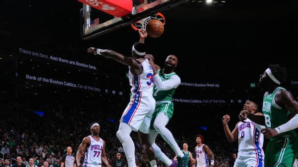 Jaylen Brown Sets Tone with Massive Poster Dunk in Celtics’ Game 2 Victory Over 76ers