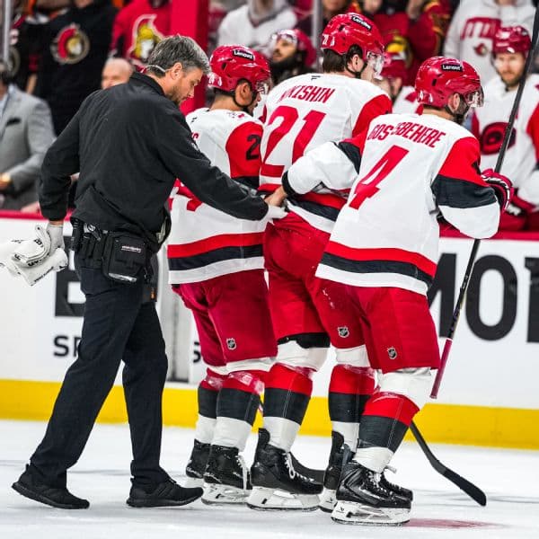 Alexander Nikishin Diagnosed with Concussion as Hurricanes Complete Sweep of Senators