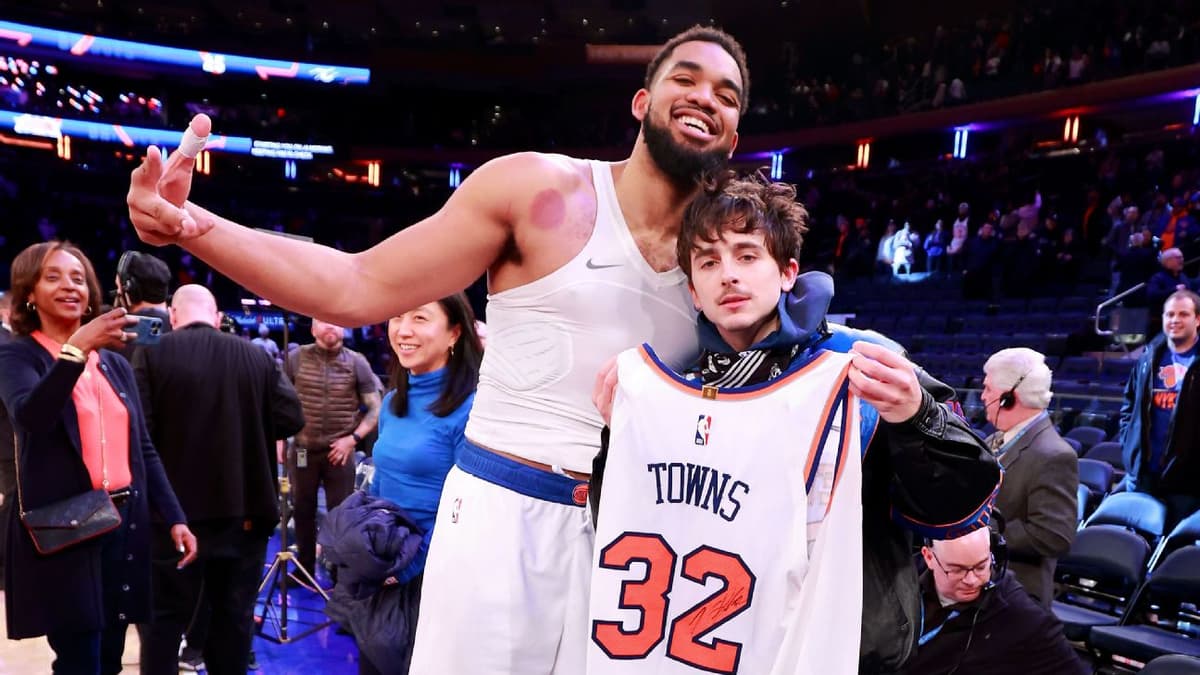 Karl-Anthony Towns Celebrates Knicks Game 5 Victory with High-Profile NYC Double Date