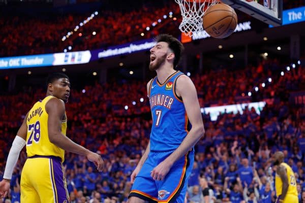 Chet Holmgren Leads as Thunder Roll Past Lakers in Game 1 of West Semifinals