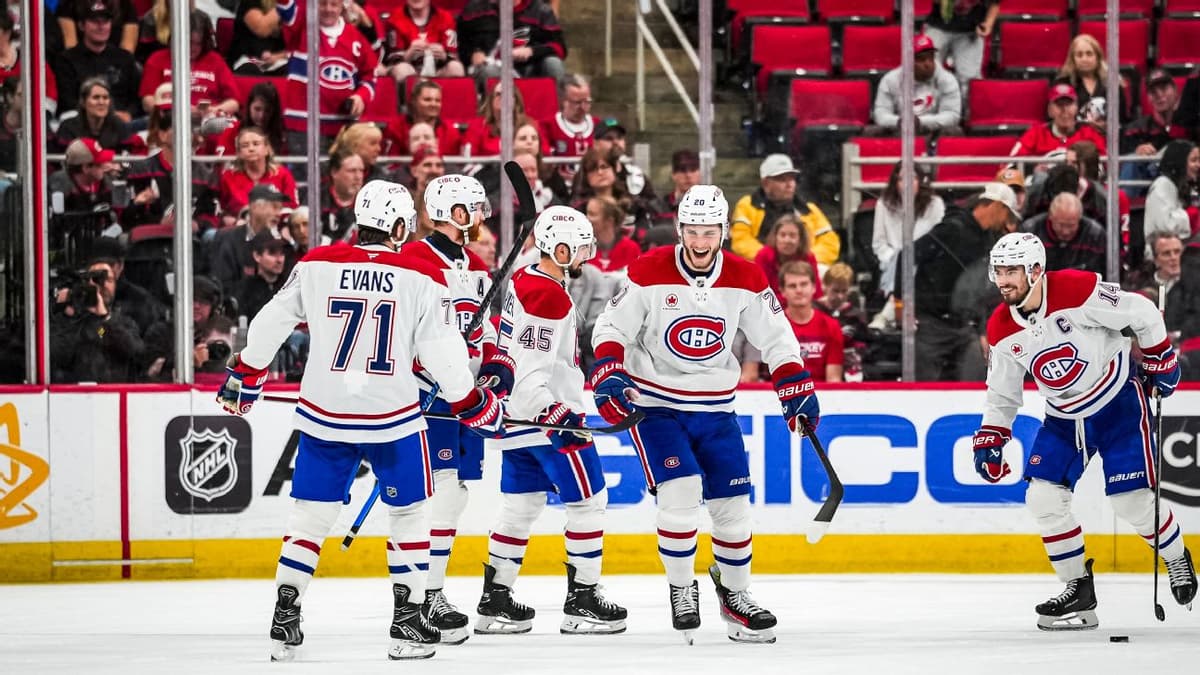 Montreal Canadiens Overwhelm Carolina Hurricanes 6-2 in Hurricanes-Canadiens Game 1