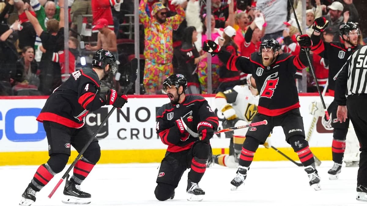 Hurricanes vs. Golden Knights Game 2: Seth Jarvis OT Heroics Even Stanley Cup Final