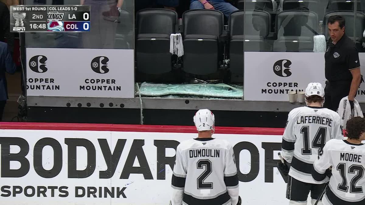 Glass Panel Shatters at Kings-Avalanche Game Following Scott Wedgewood Penalty Shot Save