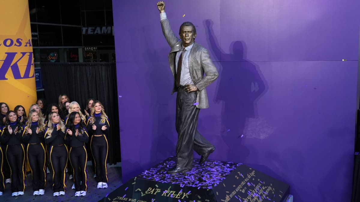 Los Angeles Lakers Honor Showtime Legend with Unveiling of Pat Riley Statue