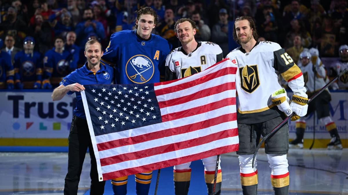 Sabres Honor Gold Medalists Tage Thompson and Jack Eichel in Emotional Ceremony