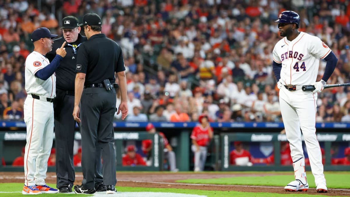 Yordan Alvarez Roof Hit Ruled Foul in Astros Opening Day Game Against Angels