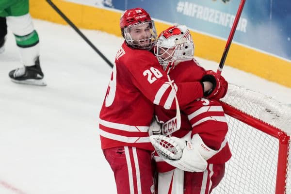 Wisconsin Upsets North Dakota to Reach Frozen Four Title Game