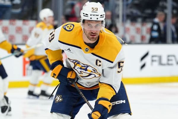 Nashville Predators Captain Roman Josi Scratched with Upper-Body Injury