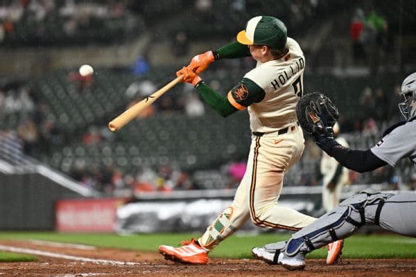 Jackson Holliday Sneaks 337-Foot Home Run Inside Foul Pole in Orioles Victory
