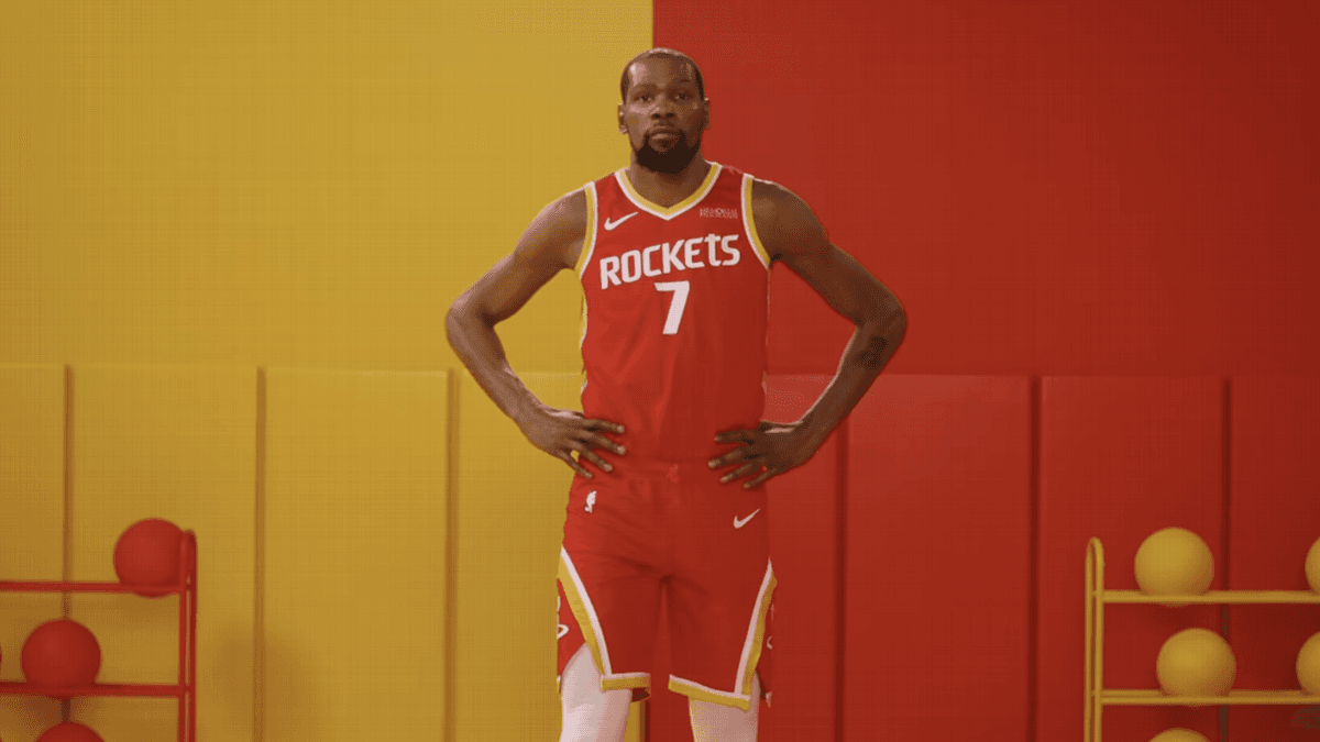 Houston Rockets Unveil New Uniforms and Updated Logo Featuring the 'Dunkstronaut'