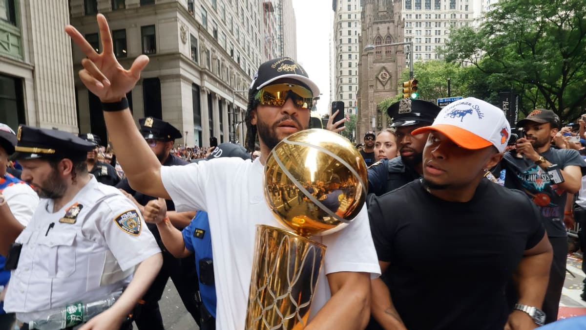 Jalen Brunson Silences Skeptics During Historic New York Knicks Championship Parade
