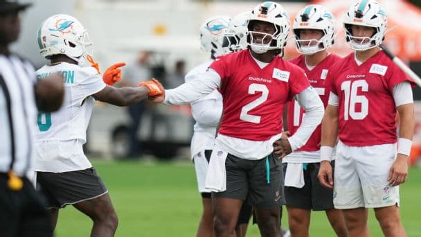 Dolphins WR Group Building Chemistry with Malik Willis Amid Major Roster Overhaul